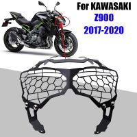 ฝาปิดตะแกรงป้องกันหลอดไฟหน้าตัวป้องกันไฟหน้ามอเตอร์ไซค์สำหรับ Kawasaki Z900 Z 900 2017 2018 2019 2020อุปกรณ์เสริม