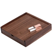 JASTER 1PCS FREE LOGO walnut Photo Unique Album crystal usb+Box Memory stick Pendrive 4GB-64GB 170*170*35mm