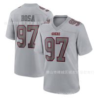 ๑ NFL Football Jersey 49ers 97 Gray Inverted 49ers Nick Bosa Jersey On behalf of