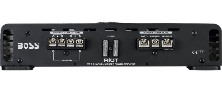 boss-audio-systems-r3002-riot-series-car-audio-amplifier-600-high-output-2-channel-2-8-ohm-high-low-level-inputs-high-low-pass-crossover-full-range-hook-up-to-stereo-and-subwoofer-class-ab-600w-2-chan