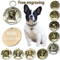 Personalized Pet Collar Dog Free Engraving ID Portrait Tag Chihuahua Anti-lost Nameplate Harness Leash Accessories Puppy Stuff Leashes