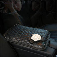 รถ rhinestone armcase เบาะ rhinestone camellia ฝัง rhinestone เบาะภายในรถความคิดสร้างสรรค์สำหรับผู้หญิง KFUM