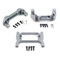 For -4 Aluminum Alloy Front and Rear Anti-Collision Base Bumper Beam TRX4 Metal 3-Piece Set