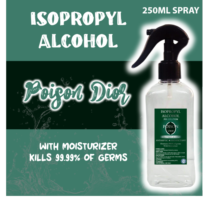 Poison Di Or 250ml Spray 70 Isopropyl Alcohol With Moisturizer Lazada Ph 9513