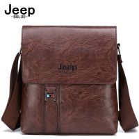 JEEP BULUO Mens New Black Office, nd Mens Business Messenger Bags Handbag (9.7 inches) Shoulder Messenger Bag