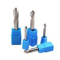 HRC55 90 องศา 2 ขลุ่ยโซลิดคาร์ไบด์ End Mill Chamfer Cutter Center Spotting Drill สําหรับอลูมิเนียมเหล็ก CNC