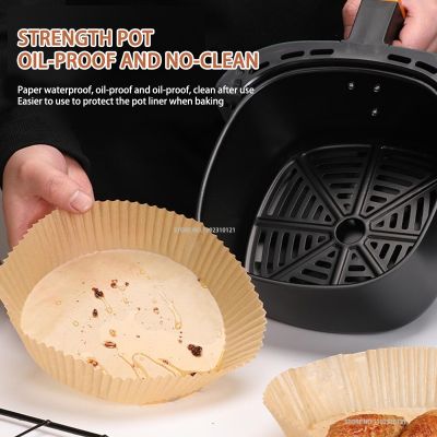 【CW】 Non-Stick Disposable Air Fryer Liners Oil-Proof and Oil-Absorbing Baking Paper for Barbecue Plate Round Ovenmold