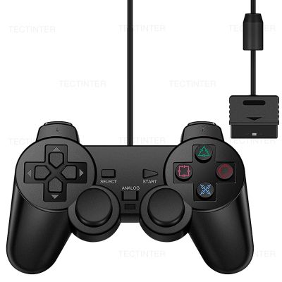 สำหรับ PS2พีซี USB แบบมีสายคอนโทรลเลอร์เกมเกมแพด Manette สำหรับ Playstation 2 Controle Mando จอยแพดสำหรับอุปกรณ์เสริมคอนโซล Playstation 2