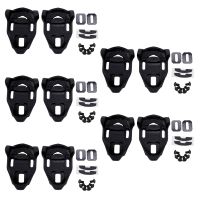 Bike Cleat Set Plastic Black Road Bike Cycling Pedal Cleat Lock Anti-Skid Road Bike Cleat for Time IClic/X-Presso Pedal