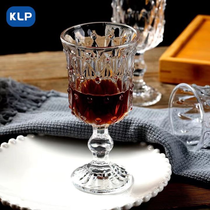 cw-klp-french-luxury-vintage-ringer-beaded-point-wine-glass-ins-goblet