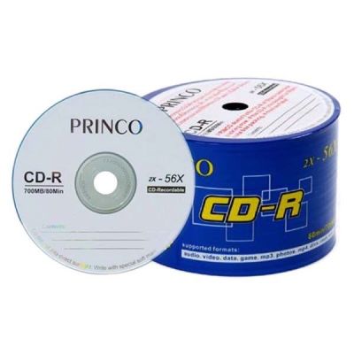 CD แผ่นซีดี ซีดีอาร์ CD-R แผ่น CD-R 700 MB  พริ้นโก้แท้100% ความเร็วในการเขียน 2x-56x * ความจุ 700 MB
