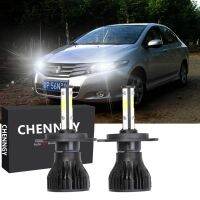 สำหรับ Honda City (TMO) 5th Genyear 2008-2014หลอดไฟคู่ด้านข้าง4 H4ไฟหน้ารถมอเตอร์ไซค์แบบ LED Bright 6000K สีขาวสูงต่ำ Beam อุปกรณ์เสริม