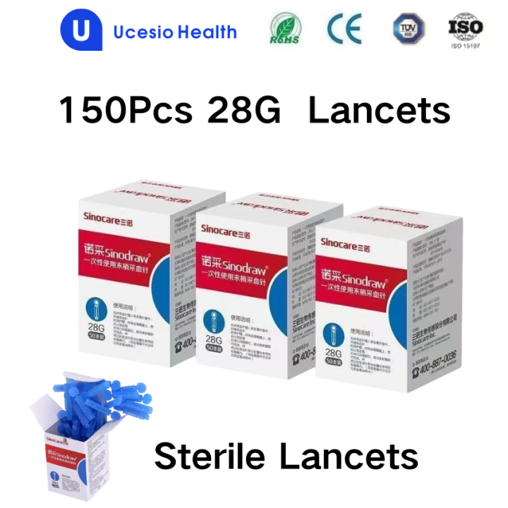 150pcs Disposable Lancets for Pen Sterile Lancets Blood Sampling