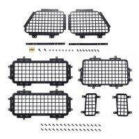 For MN D90 MN-90 D99S MN99S Metal Stereoscopic Window Mesh Protective Net 1/12 RC Car Upgrade Parts Accessories