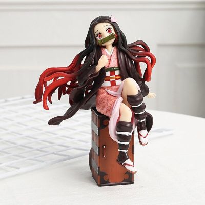 15ซม. หุ่นสังหารปีศาจ Kamado Nezuko รูปปั้นชุดจำลองทำจาก PVC อะนิเมะตุ๊กตาเด็กของเล่นแกะสลักสำหรับเป็นของขวัญวันเกิด