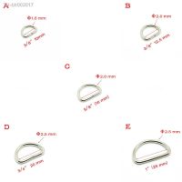 ₪▫ 10pcs/pack D Ring Metal Ring Metal Clasp Belt Buckle Leather hardware bra hook Package accessories Webbing 10mm-25mm