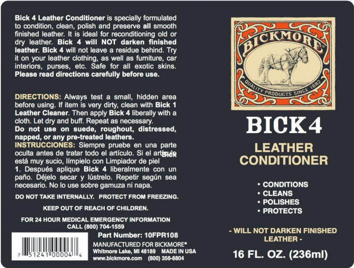 bickmore-bick-4-leather-conditioner-and-leather-cleaner-16-oz-will-not-darken-leather-for-automotive-interiors-colored-and-natural-leather-apparel-furniture-jackets-shoes-bags-amp-all-other-accessorie