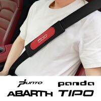 Car Shoulder Cover Cushion Seat Belt Pad For Fiat 500 Panda 169 141 2 Punto Tipo SW Abarth 595 BackPack Safety Seat Belt Padding Seat Covers