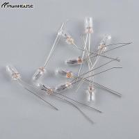 10pcsset Miniature 0.07A 3mm 4mm 5mm 1.5V3V6V9V12V24V Mini Lamp Light Bulb Edison Incandescent Filament Rice