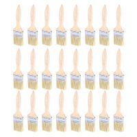 24 Pack of 2 Inch (48mm) Paint Brushes and Chip Paint Brushes for Paint Stains Varnishes Glues and Gesso