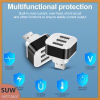 ? SUW Car USB CHARGING Extender 2.0 3-Port EXTENDED USB Splitter พร้อมไฟแสดงสถานะ