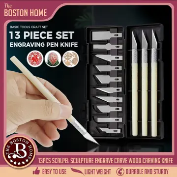 13PCS Precision Cutter Set Exacto Hand Carving Tool Arts & Craft