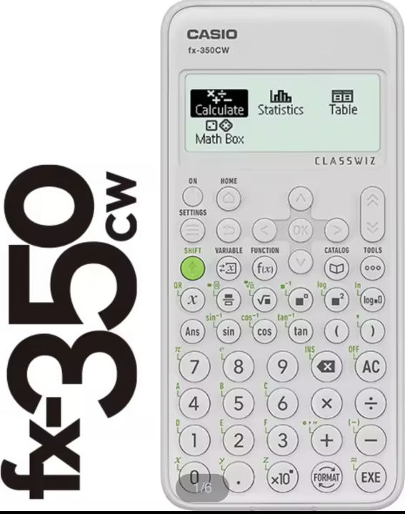 casiocalculator-เครื่องคิดเลขวิทยาศาสตร์-รุ่น-fx-350cw-สีขาว-เครื่องคิดเลข-casio-fx-350cw-ใหม่ล่าสุดในซีรี่-fx-350