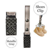 ที่หนีบรองเท้าหรือสิ่งของกับรถเข็นSHOES CLIPS (Black-PU Metallic Gray)