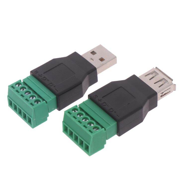 yf-usb-female-to-screw-connectors-usb2-0-jack-plug-with-shield-connector-terminal