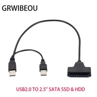 Usb 2.0เป็น2.5นิ้ว Hdd 715pin Sata ฮาร์ดไดรฟ์สายเคเบิลอะแดปเตอร์สำหรับ Sata เอสเอสดี Hdd