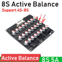 8S 5A Active Balance Board แบตเตอรี่ Capacitive Energy Transfer Balancer สำหรับ4S 5S 6S 7S BMS Li-Ion Lifepo4