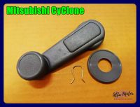 MITSUBISHI CYCLONE WINDSHIELD HANDLE "GREY" SET LH&amp;RH (1 PC.) #มือหมุน มือหมุนกระจกรถ (1 อัน) ใช้ได้ทั้งซ้ายและขวา