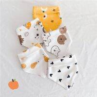 【CC】 5pcs/set Baby Bibs Cotton Newborn Bib Scarf Boys Burps