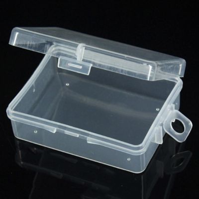 Portable 1Pc Clear Plastic Transparent Storage Box Debris Collect Container Case with Lid Home Kitchen Supplies Organizer