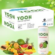 Thùng 24 lon - Nước Ổi đào ép từ trái cây tươi YOOH 240ml lon