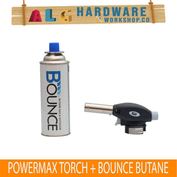 TORCH + BUTANE "POWERMAX + BOUNCE" Lazada PH