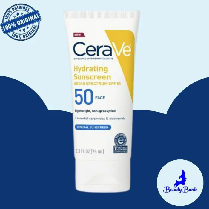 CeraVe Hydrating Sunscreen SPF 50 Face Lotion 2.5 OZ Lazada Indonesia