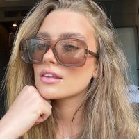 Women Sports Fashion Square Sunglasses Woman Brand Designer Sun Glasses Female Big Frame Gradient Oculos De Sol Feminino