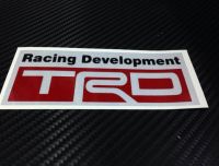 สติ๊กเกอร์ตัดคอม สะท้อนแสง 3M แท้ ลาย Racing Development TRD ขนาด 5x12 ซม. สำหรับ TOYOTA sticker ติดรถ แต่งรถ โตโยต้า สติกเกอร์ สติกเกอ สวย งานดี หายาก