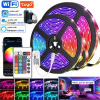 ไฟ Led Rgb แถบไฟ Led 12V สำหรับห้อง5050 2835สายรัด Led หลากสี Led Rion พร้อม Wifi Alexa ตกแต่งบลูทูธควบคุมห้อง