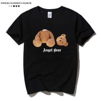 Unisex Men S T-Shirt Streetwear High Quality Bear Funny Pattern Print Summer Crew Neck Tees Oversized Free Shipping