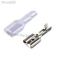 6.3 mm With Transparent Sheath Inserted Spring 6.3mm Female Connector Terminal Faston With Insulator For Wire