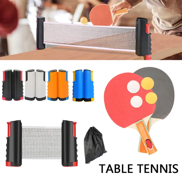 Yoomee Portable Table Tennis Set With Retractable Net Indoor Outdoor