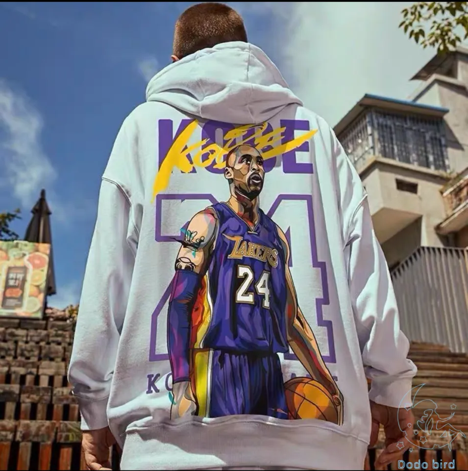 Kobe Bryant Printed Longsleeve Fleece Coat Famous Basketball Star