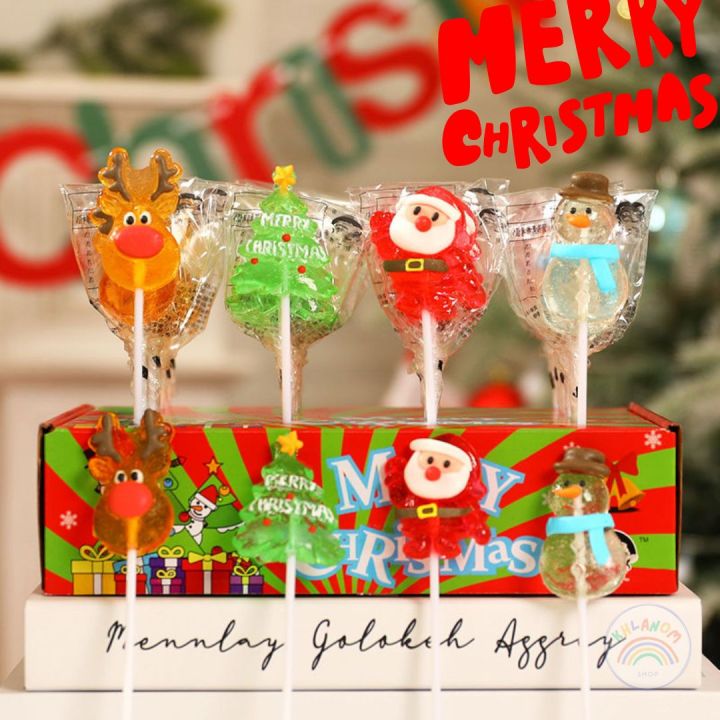 new-อมยิ้ม-อมยิ้มคริสต์มาส-lollipop-christmas-4-ชิ้น-set-ลูกอม-ลูกอมคริสต์มาส-อมยิ้มซานต้า-อมยิ้มกวางเรนเดียร์-พร้อมส่ง