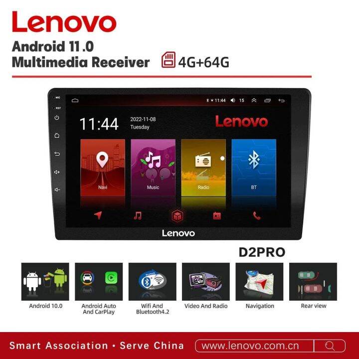 Lenovo D2 Pro Android Car Stereo 9 inch 4GB+64GB Head Unit with GPS