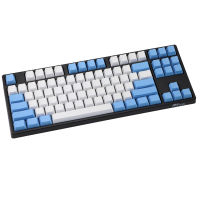 【☊HOT☊】 sijieyis8 ว่างเปล่า87คีย์รูปแบบ Ansi Iso Pbt แบบหนา Keycap สีน้ำฝนสีขาวสี Keycaps Oem ที่ตรงกัน