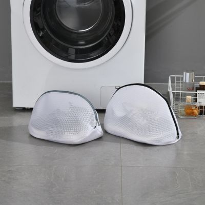 Mesh Laundry Bag Washing Machine Shoes Bag with Zips Travel Shoe Storage Bags Protective Clothes Storage Box Organizer Bags