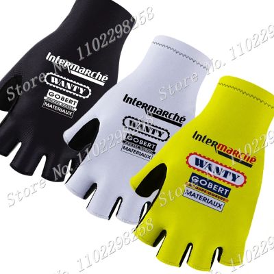 hotx【DT】 2023 Wanty Cycling Gloves Beligum Half Size M-XL Gant Cyclisme