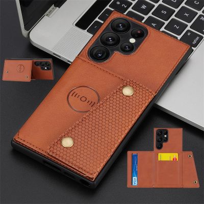 For Samsung Galaxy S23 Ultra 5G Case Leather Wallet Card Holder Slots Flip Case For Samsung S23 Plus S 23 Ultra Stand Back Cover